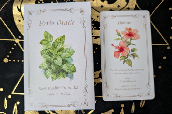 Herbs Oracle deck box and card